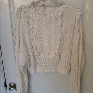 Free People cream shirt XS